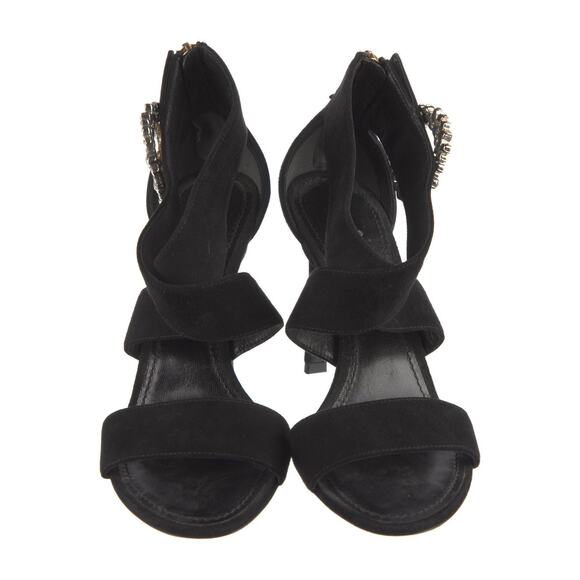 ❤️Louis Vuitton Suede Crystal Embellishments Slingback Heels❤️ - Picture 3 of 5